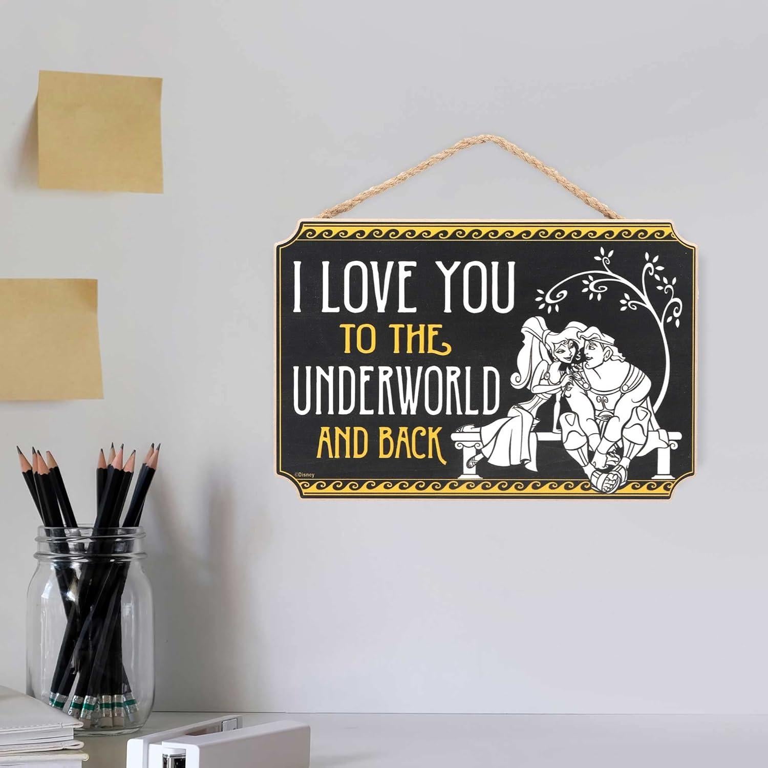 Decoración de Pared Disney Hércules - Te Amo Hasta el Inframundo