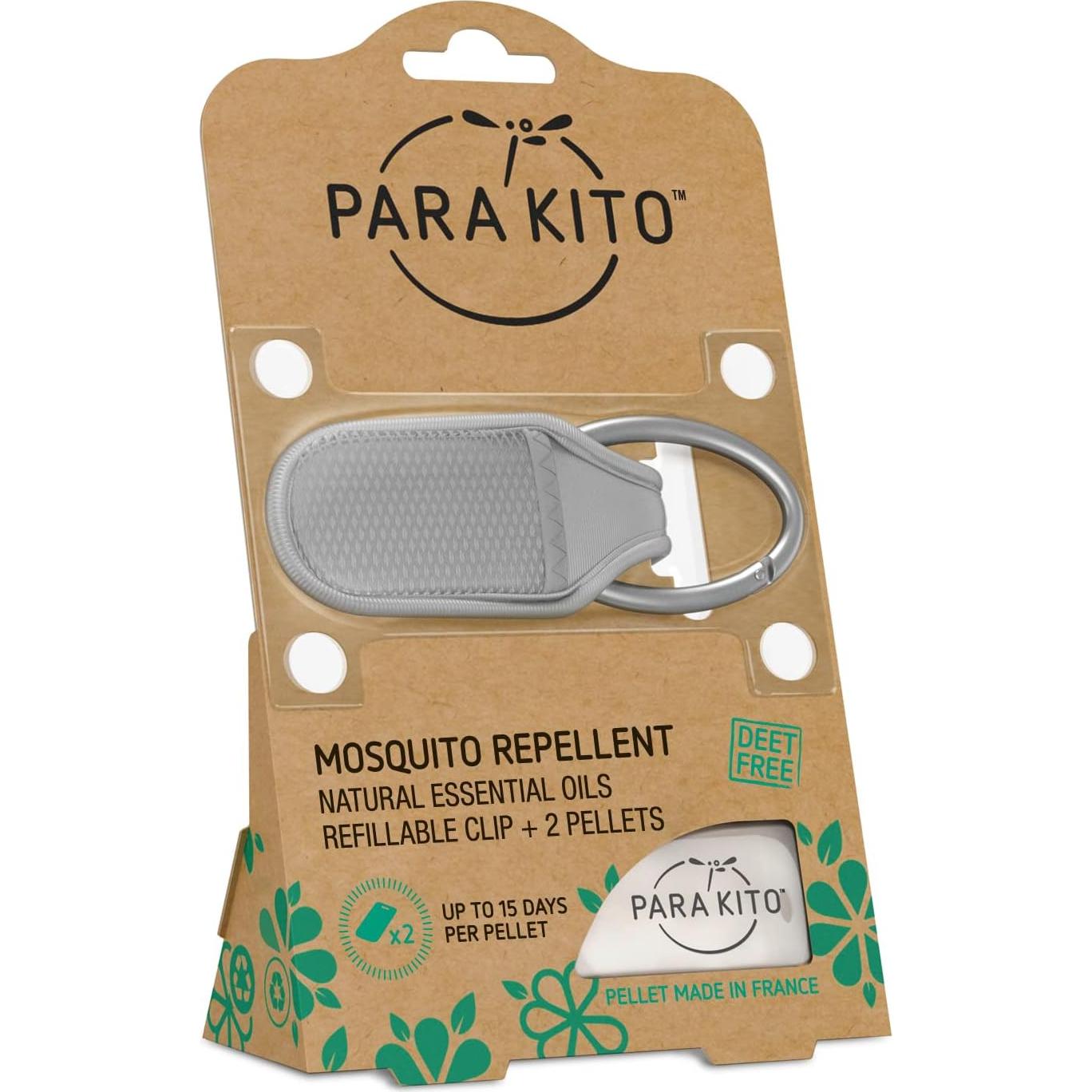 Clip Repelente de Insectos PARA'KITO Gris - Aceites Naturales