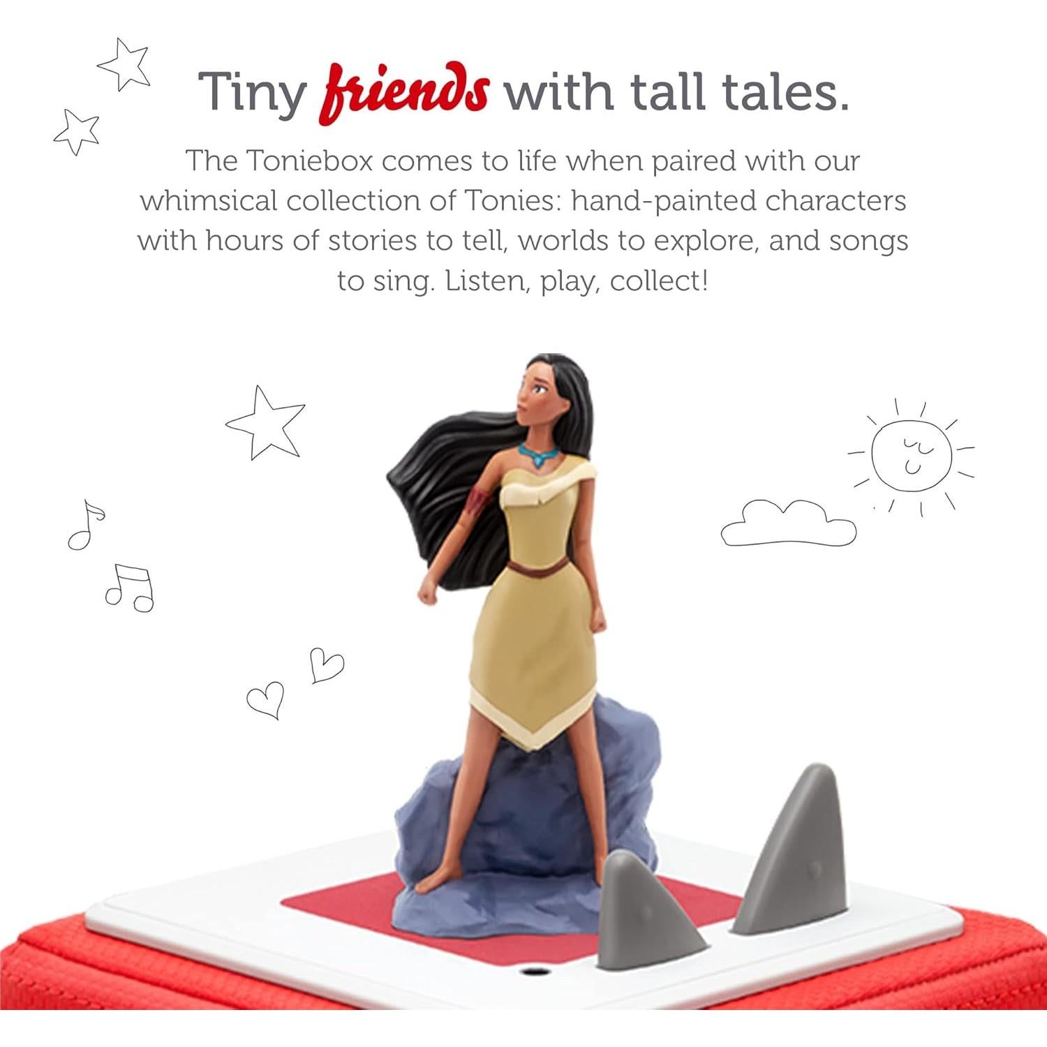 Figurita de Audio Tonies Pocahontas Disney - 4 Canciones y 1 Historia