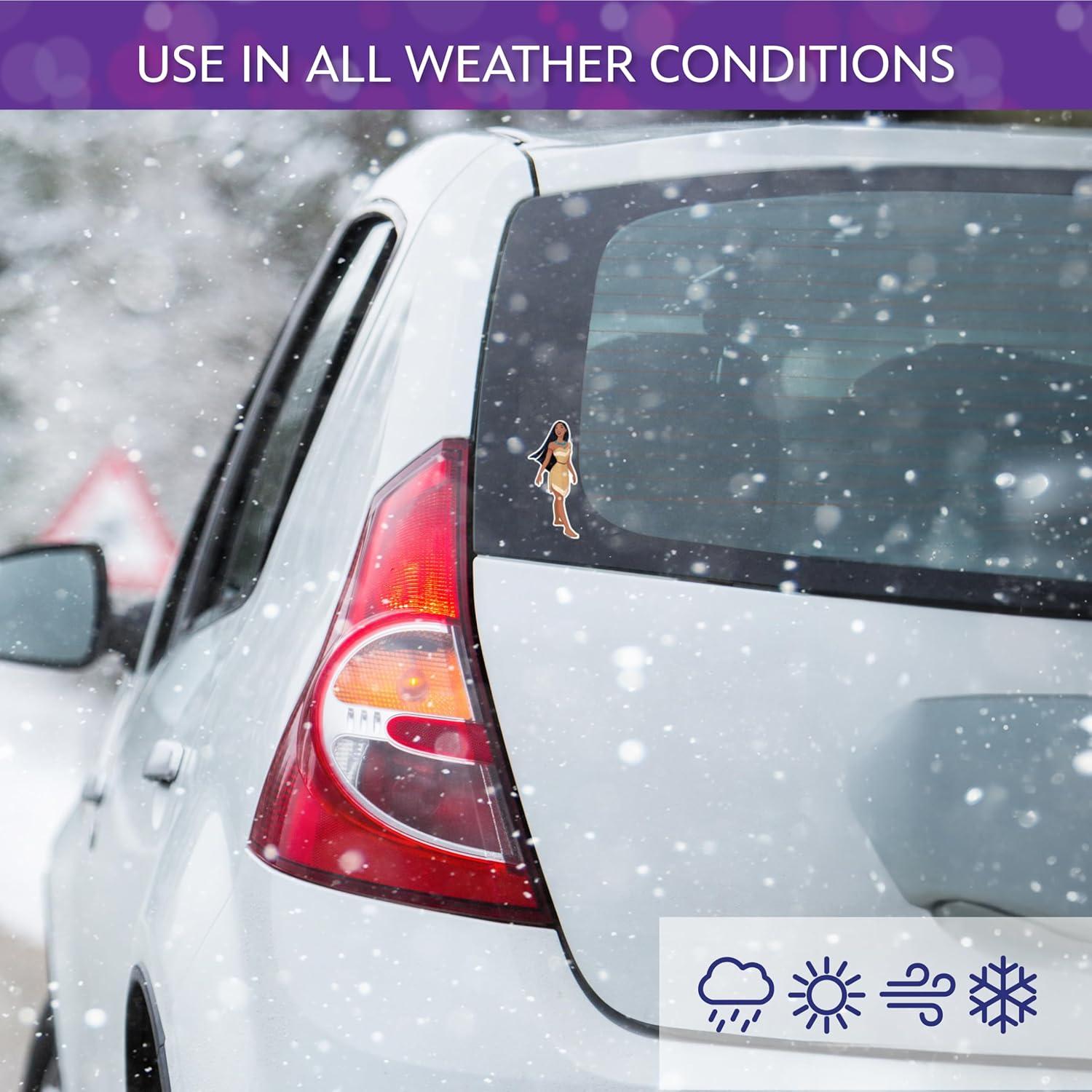 Set de 3 Calcomanías de Pocahontas Disney - Vinilo Impermeable