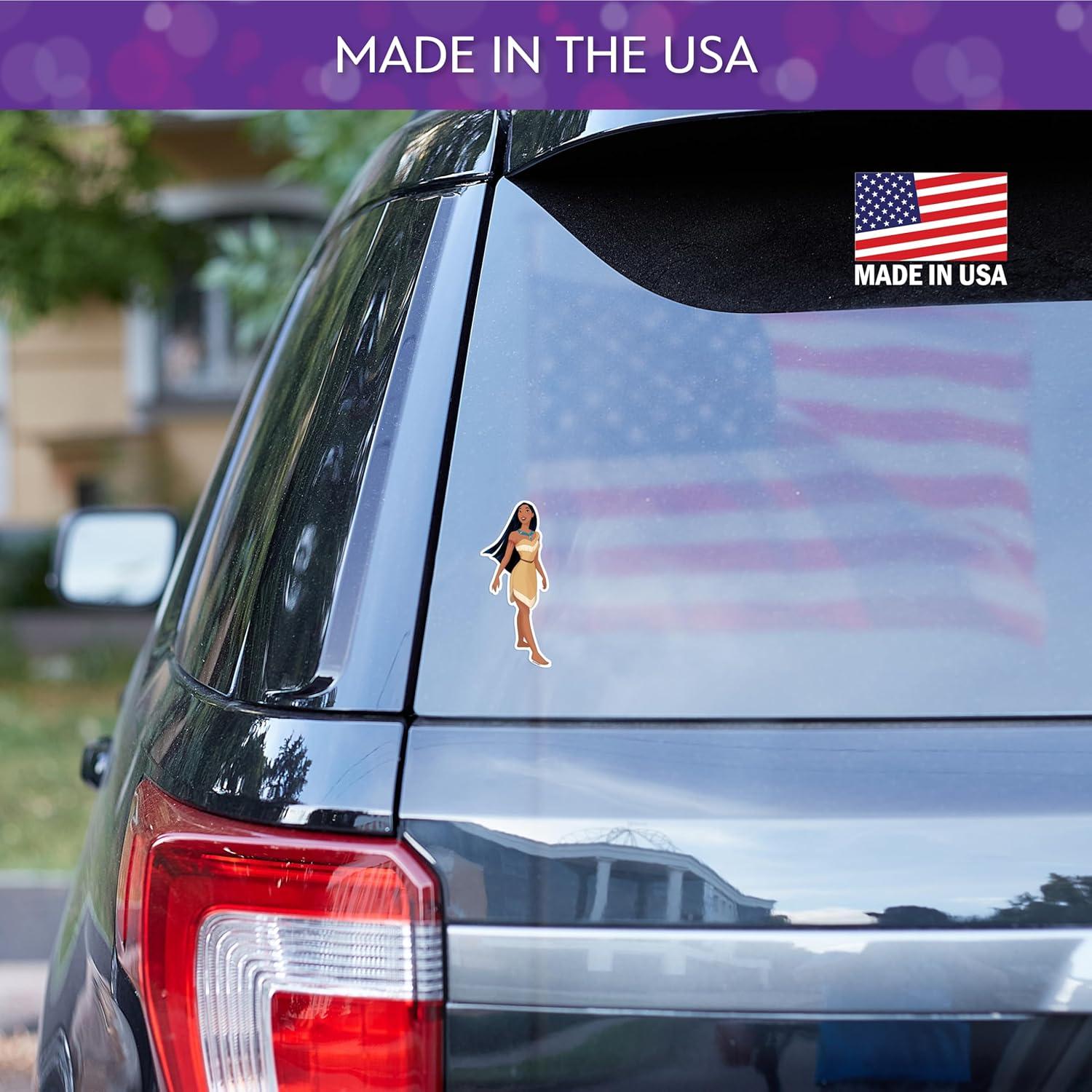 Set de 3 Calcomanías de Pocahontas Disney - Vinilo Impermeable