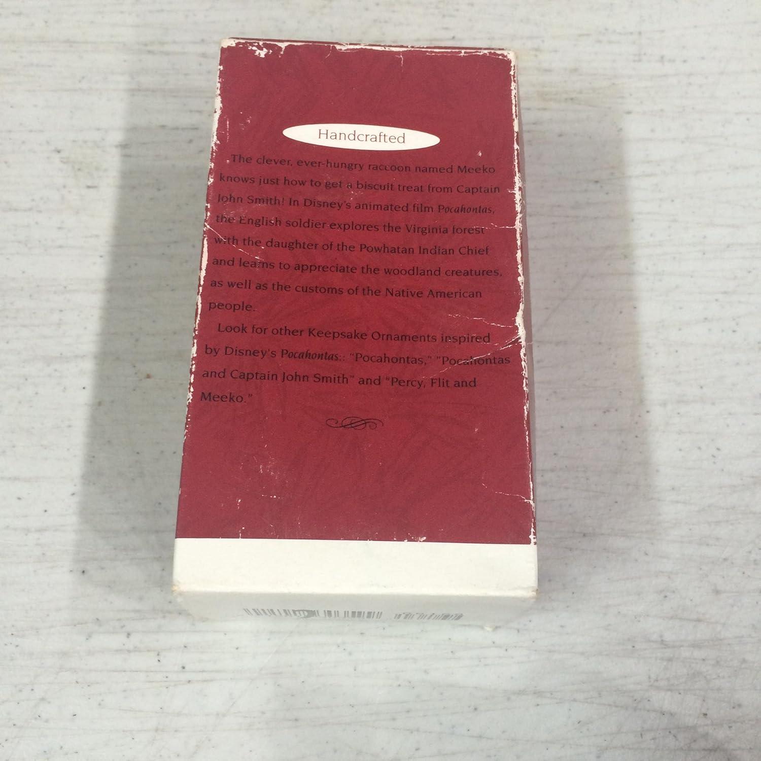 Adorno Hallmark Pocahontas 1995 John Smith y Meeko