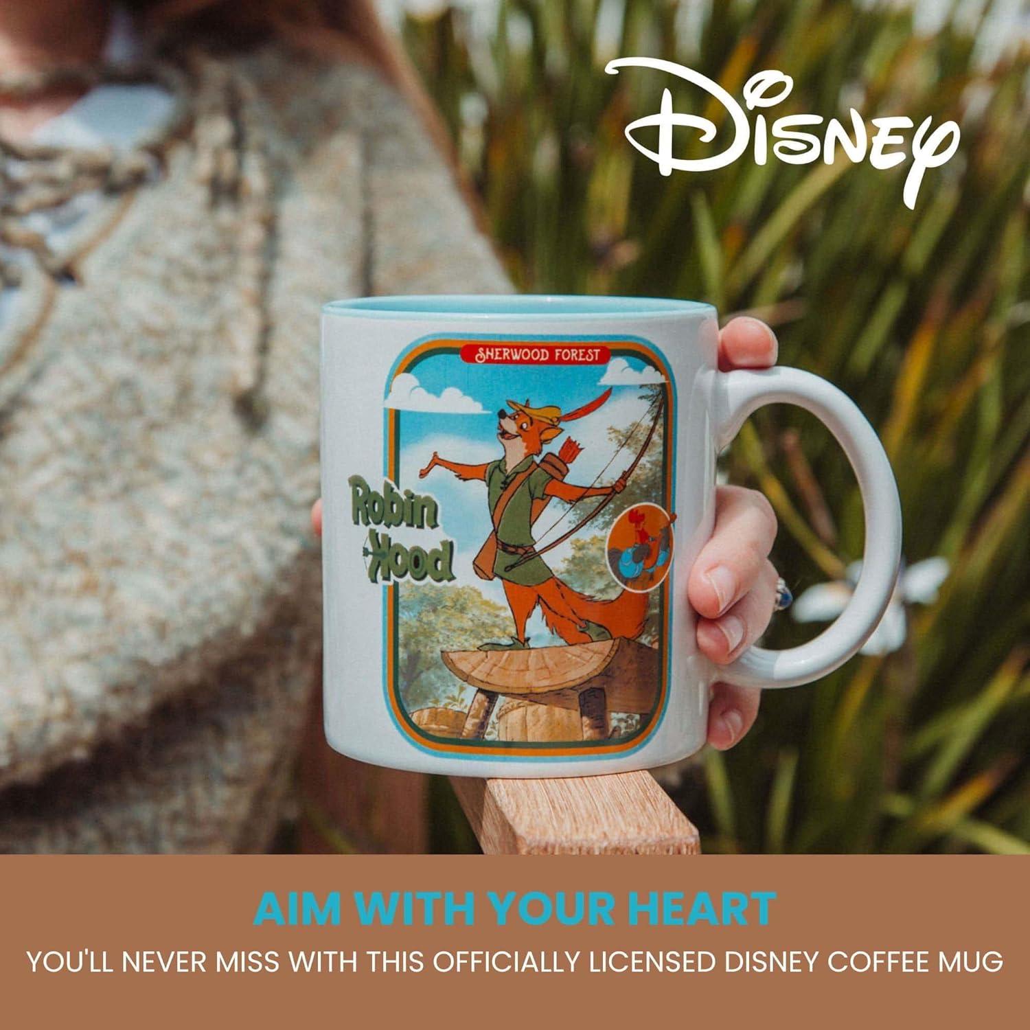 Taza de Cerámica Disney Robin Hood 590 ml Grande Retro