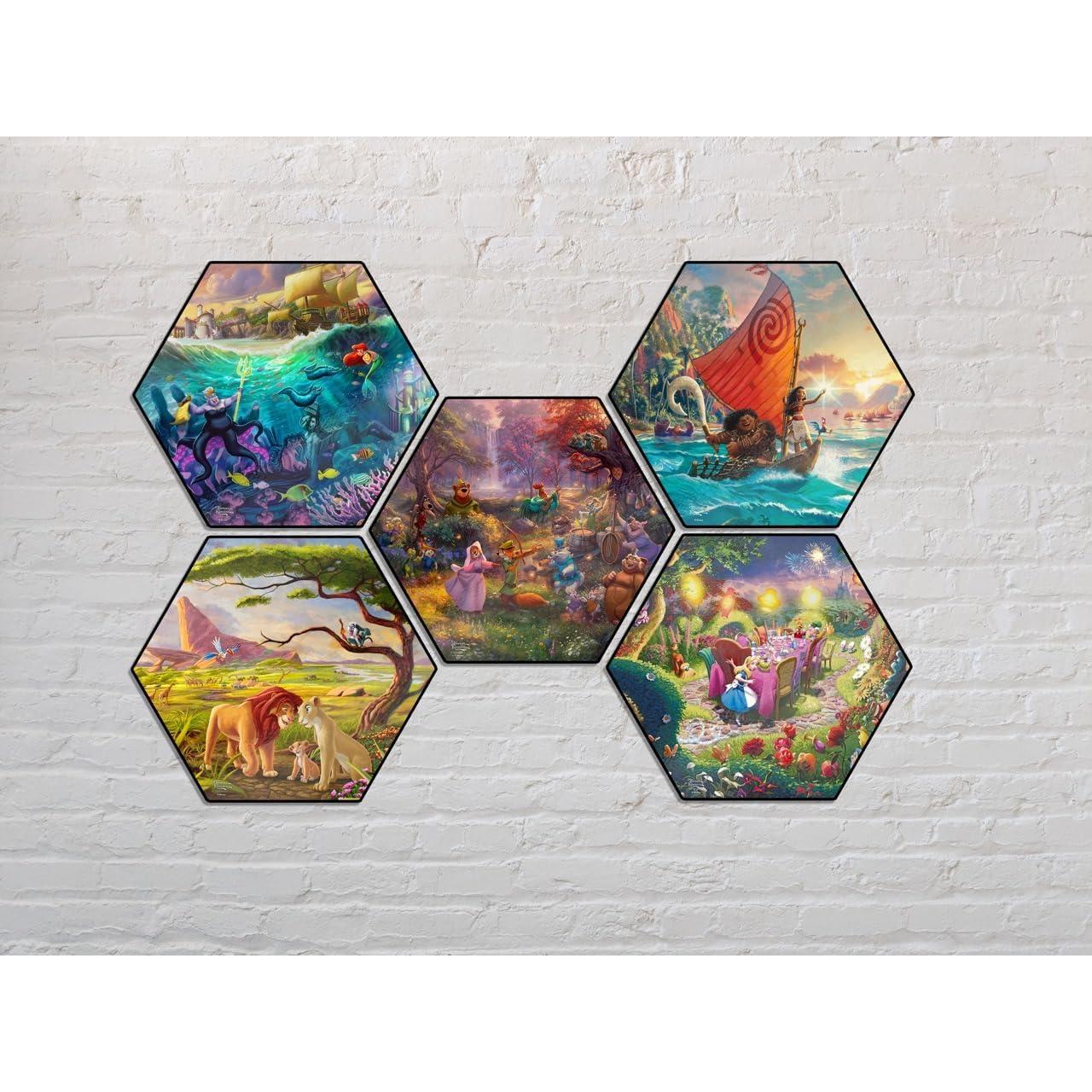 Impresión de Madera Hexagonal Robin Hood Disney 29.2x25.4cm