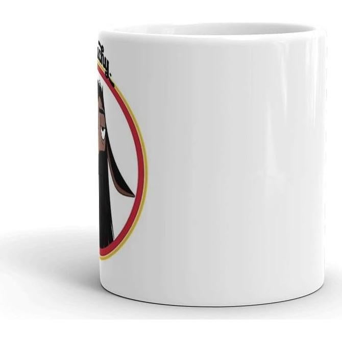 Taza Cerámica Blanca 11 Oz Kuzco NO TOUCHY Divertida BERULL