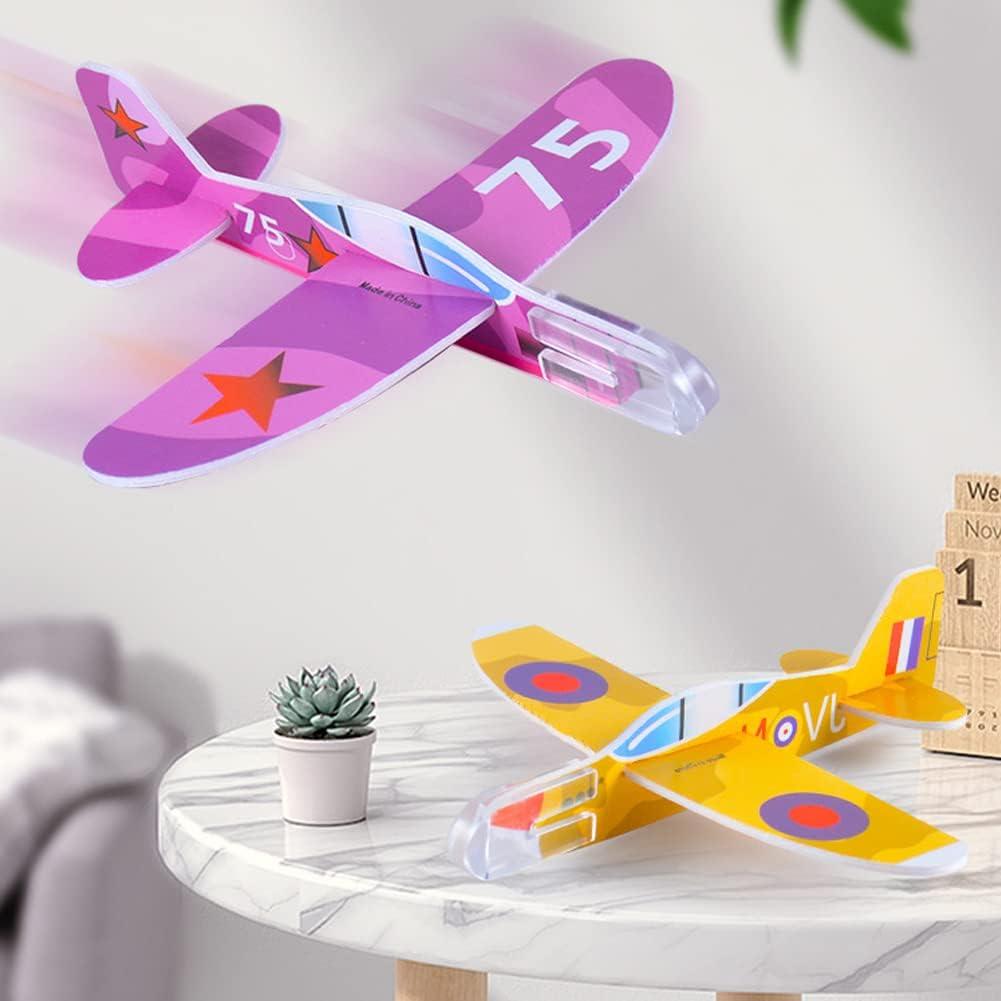 50 Juguetes Planeadores de Espuma Manmel - Aviones de Papel 10 cm