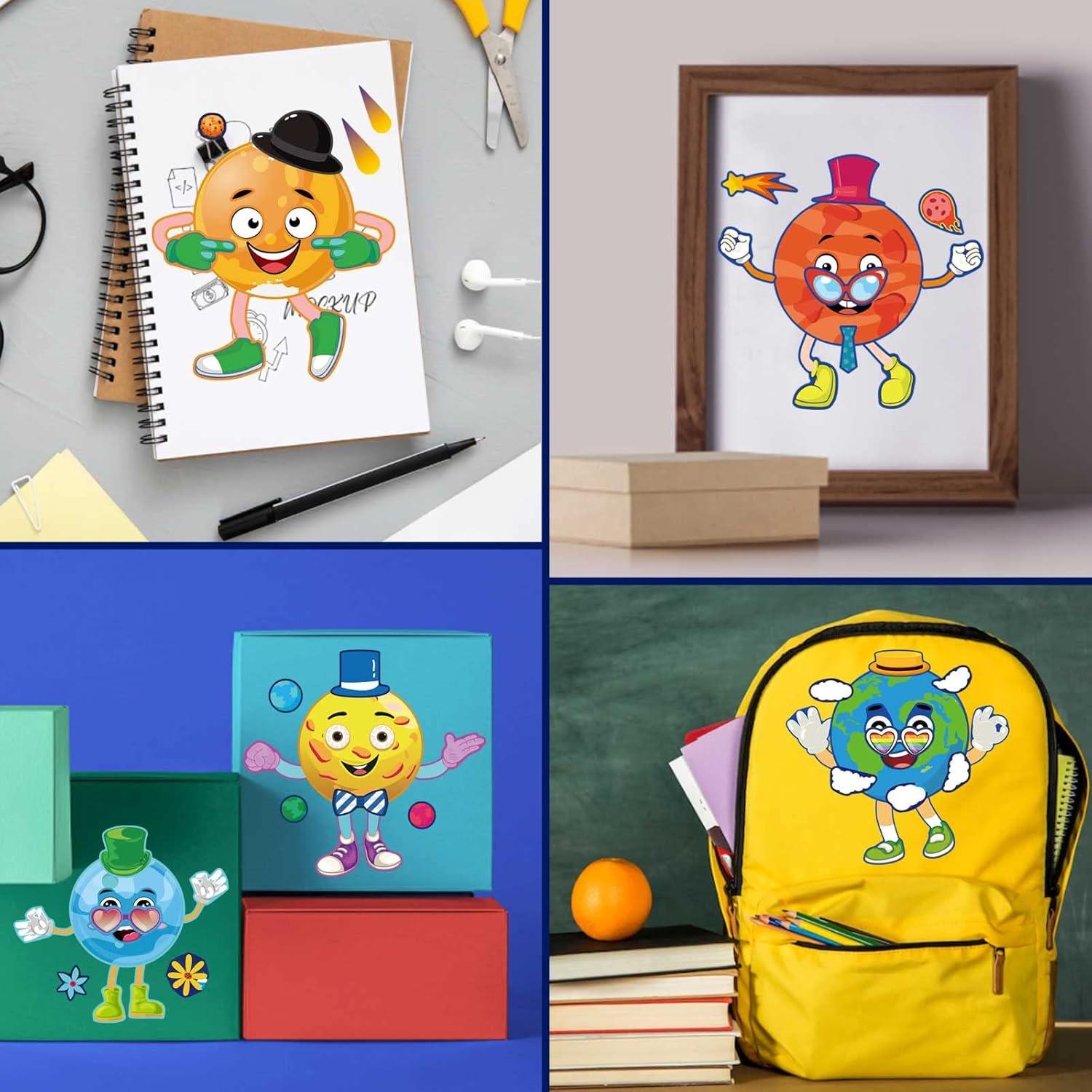 27 Hojas de Stickers Espaciales DUJAA para Niños - Sistema Solar