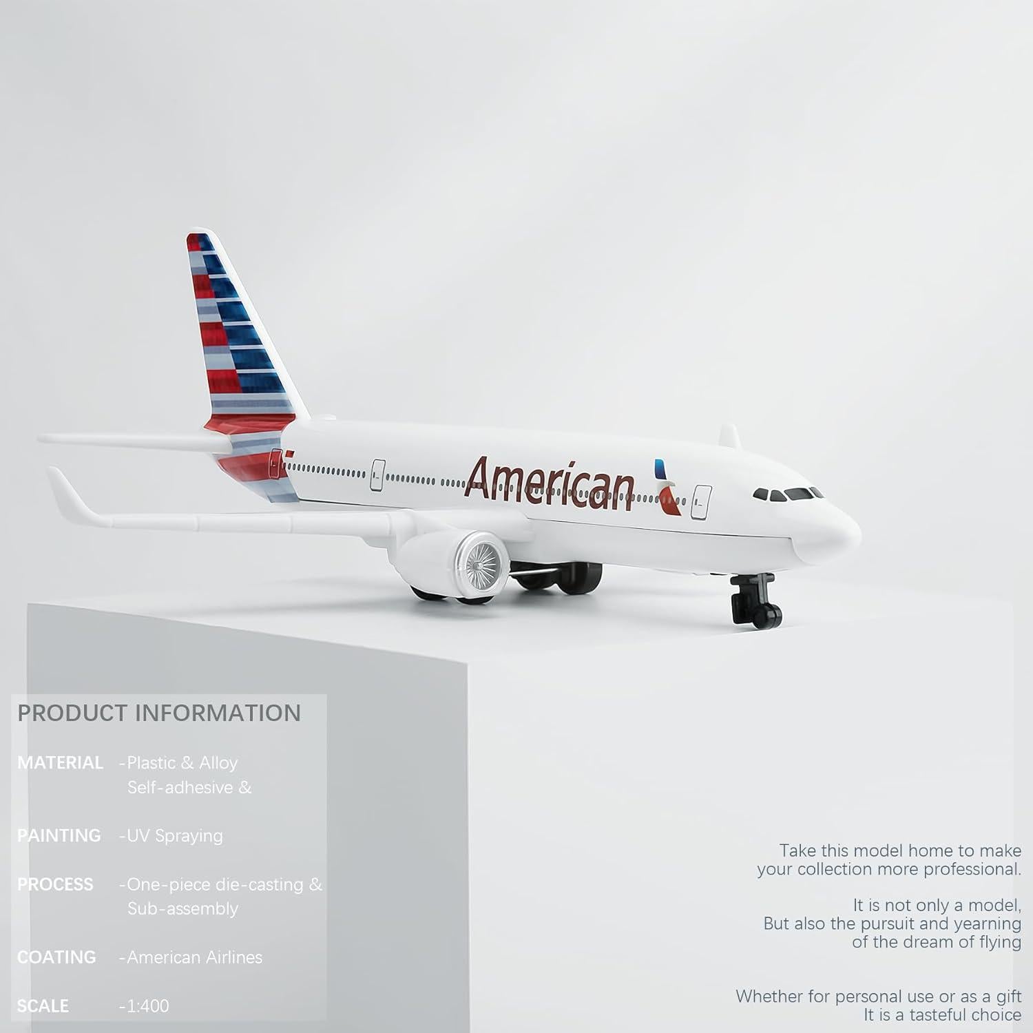 Modelo de Avión HANGHANG 1/400 Americano 14.8cm Detalle