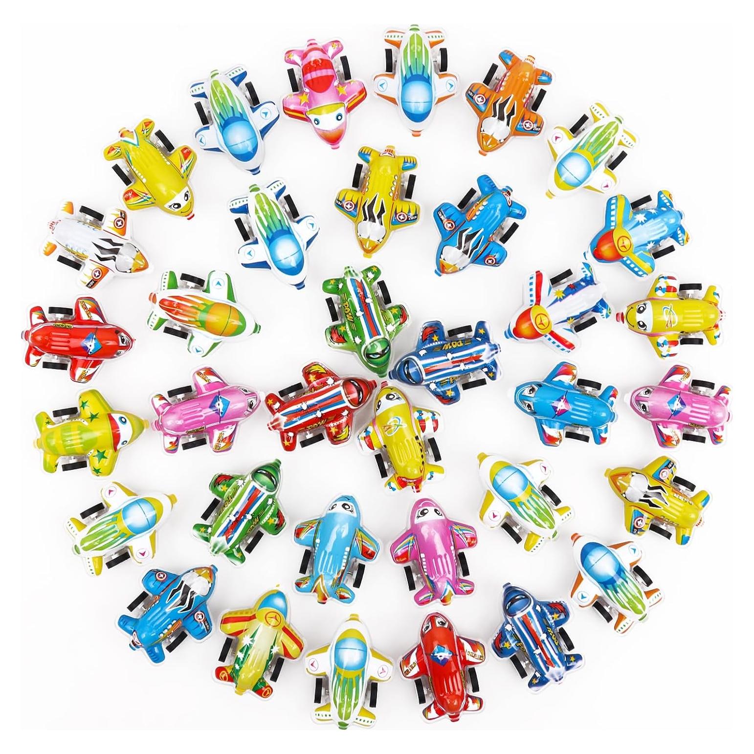 Set de 36 Mini Aviones de Retroceso Hooqict para Niños
