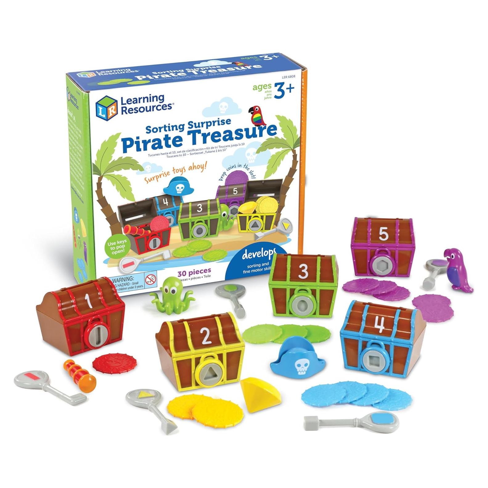 Juguete Educativo Pirata Recursos de Aprendizaje 30 Piezas