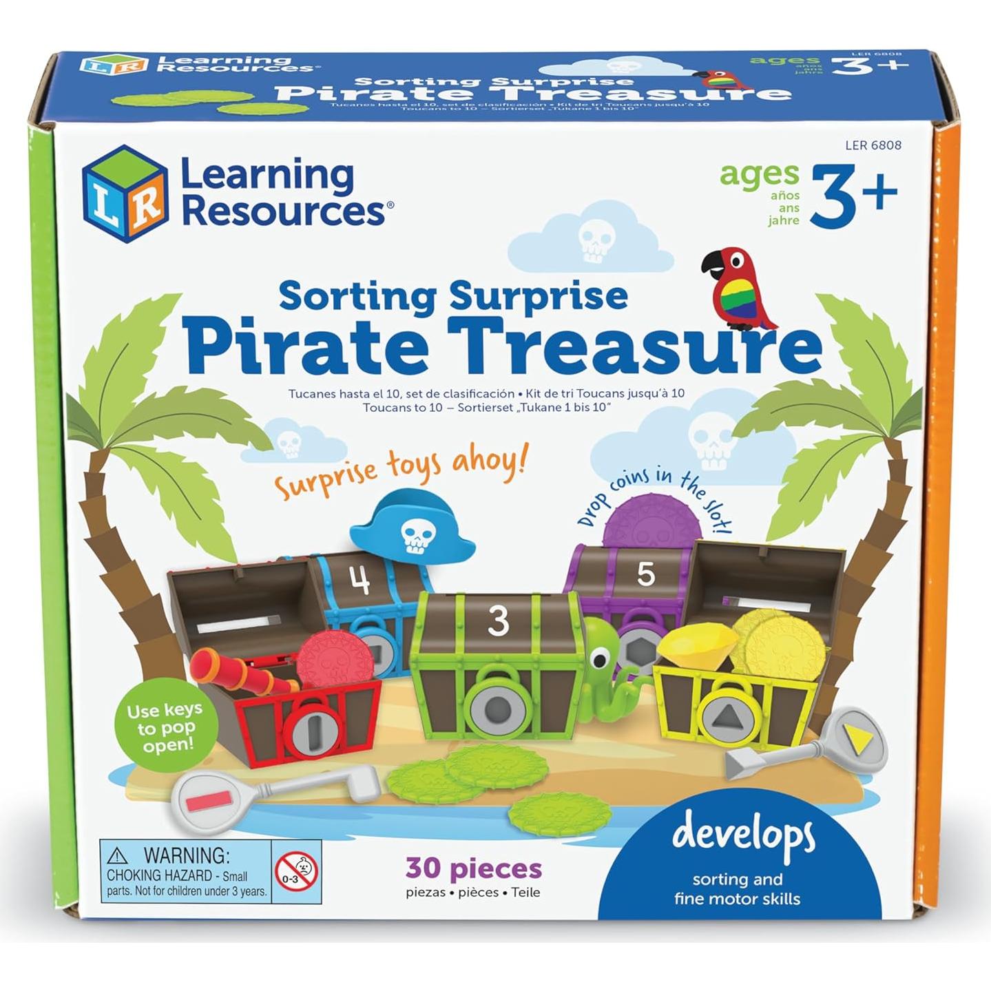 Juguete Educativo Pirata Recursos de Aprendizaje 30 Piezas