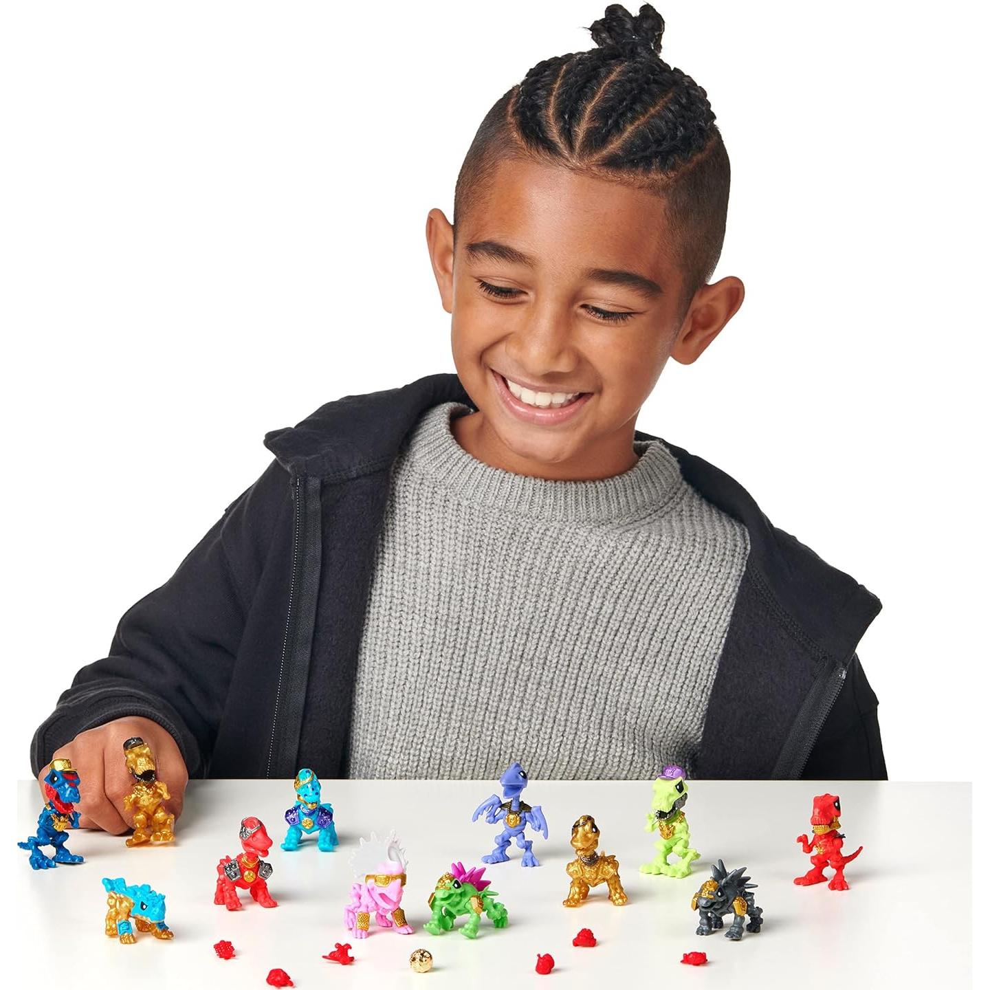 Juguete de Unboxing Tesoro X Dino Oro - 12 Mini Dinos Coleccionables