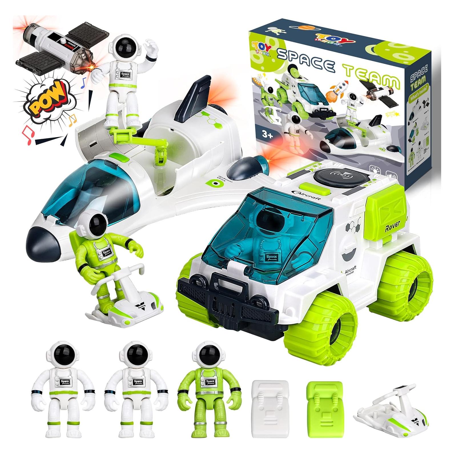 Juguete de cohete espacial TOY Life con astronautas y rover
