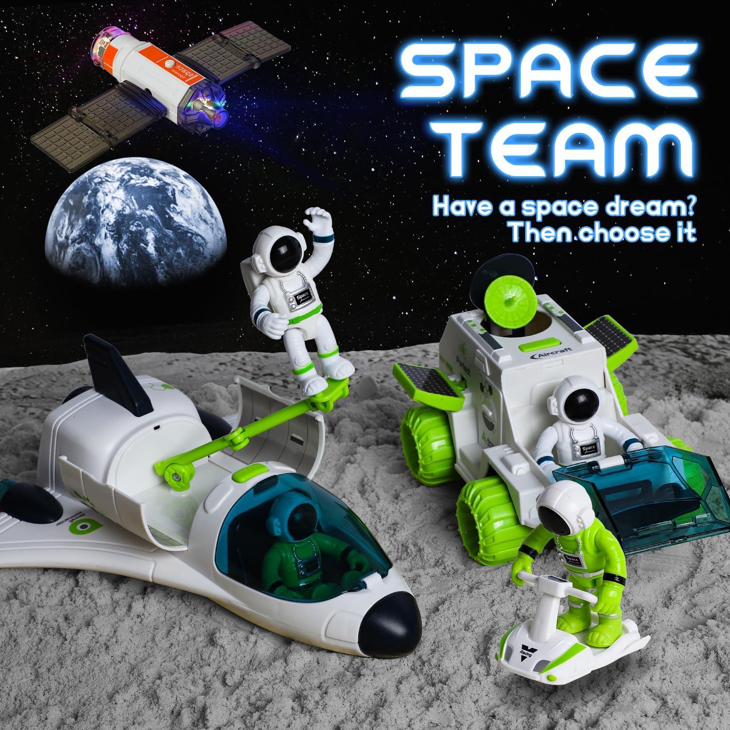 Juguete de cohete espacial TOY Life con astronautas y rover