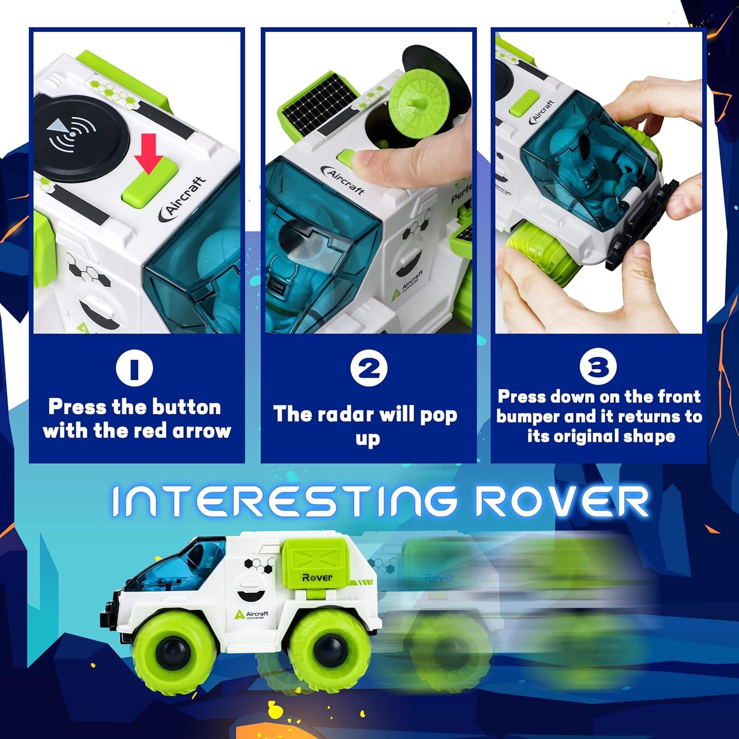 Juguete de cohete espacial TOY Life con astronautas y rover