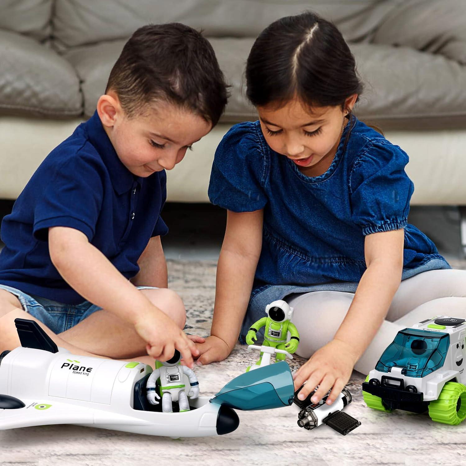 Juguete de cohete espacial TOY Life con astronautas y rover