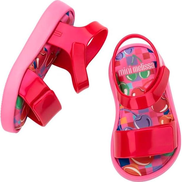 Sandalias Mini Melissa 32834 Rosa 20.32x12.27cm Velcro