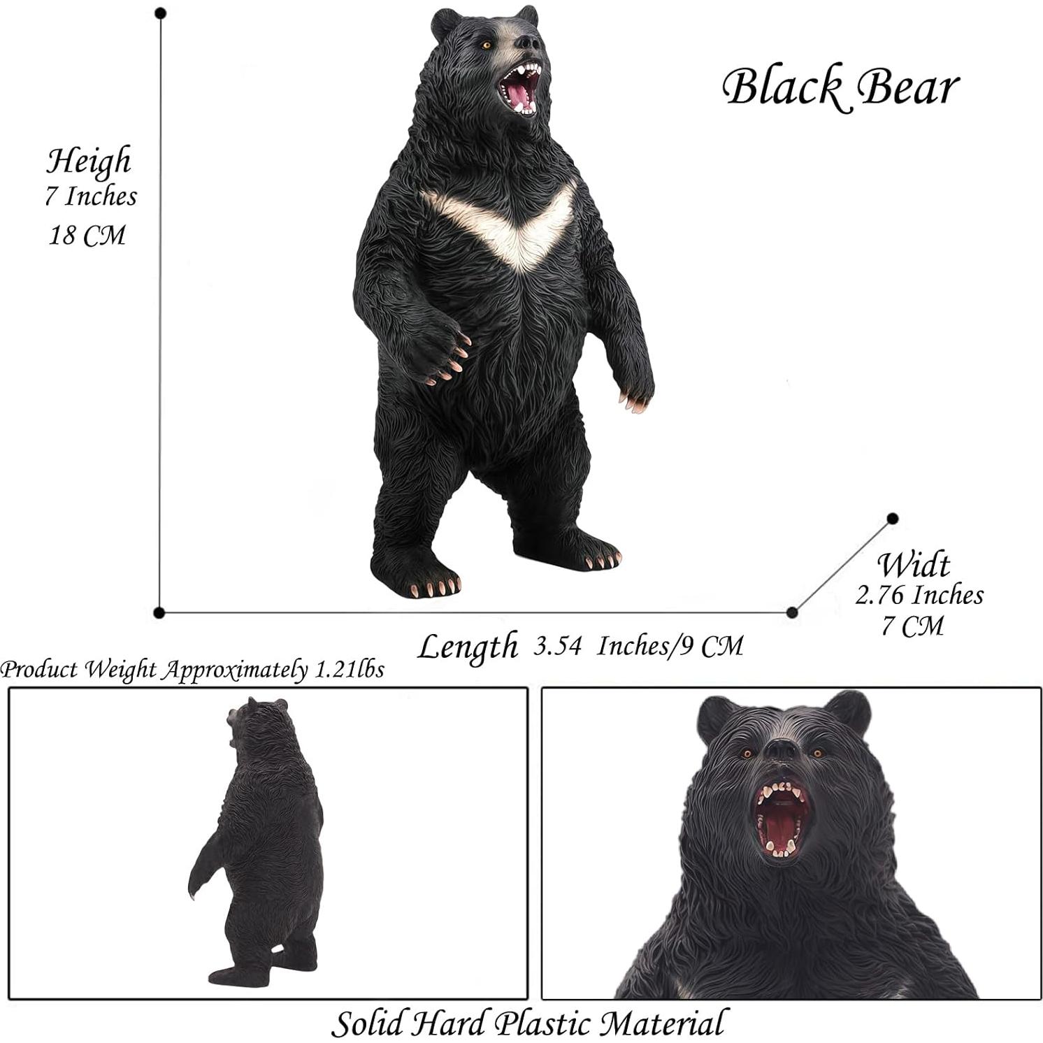 Figura de Oso Negro Higherbros 15cm - Juguete Educativo