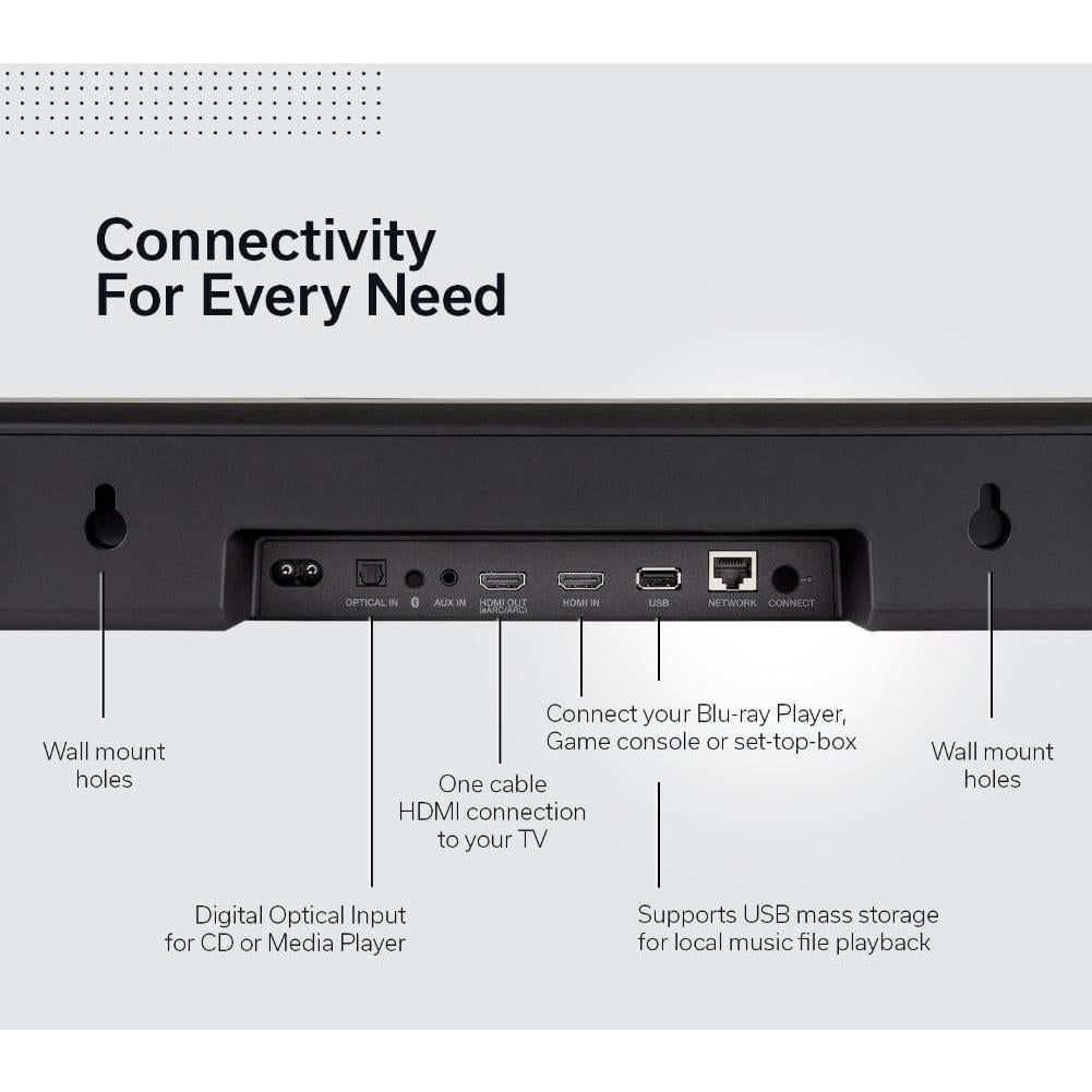 Barra de sonido Denon Home 550 3D Dolby Atmos Wi-Fi Bluetooth