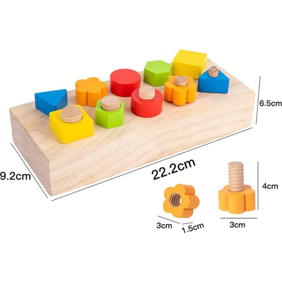Juguete Educativo de Madera Gudong para Niños 22x9cm