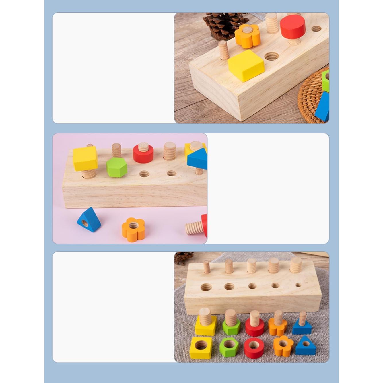 Juguete Educativo de Madera Gudong para Niños 22x9cm