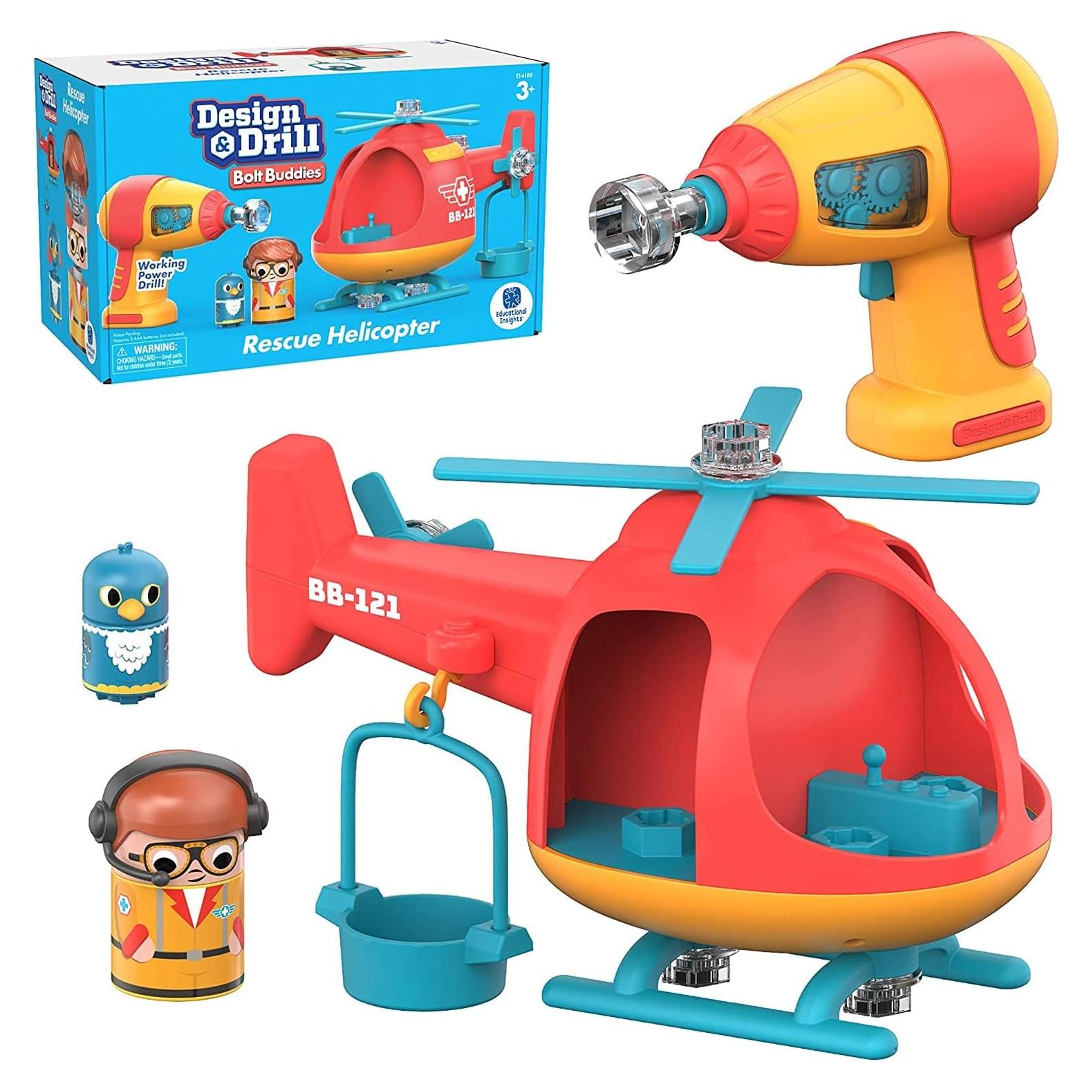Juguete Helicóptero Desmontable Educational Insights con Taladro