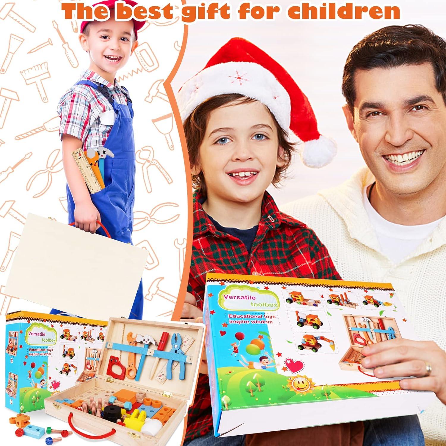 Juego de Herramientas de Madera WJZDY 47 Piezas para Niños