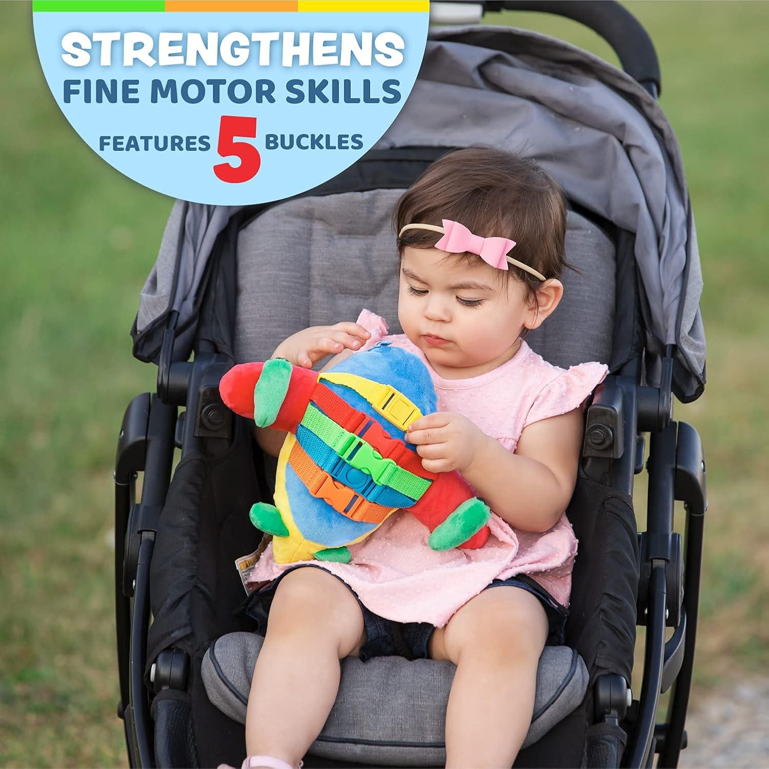 Juguete Sensorial de Avión Buckle Toy para Niños 1-3 Años