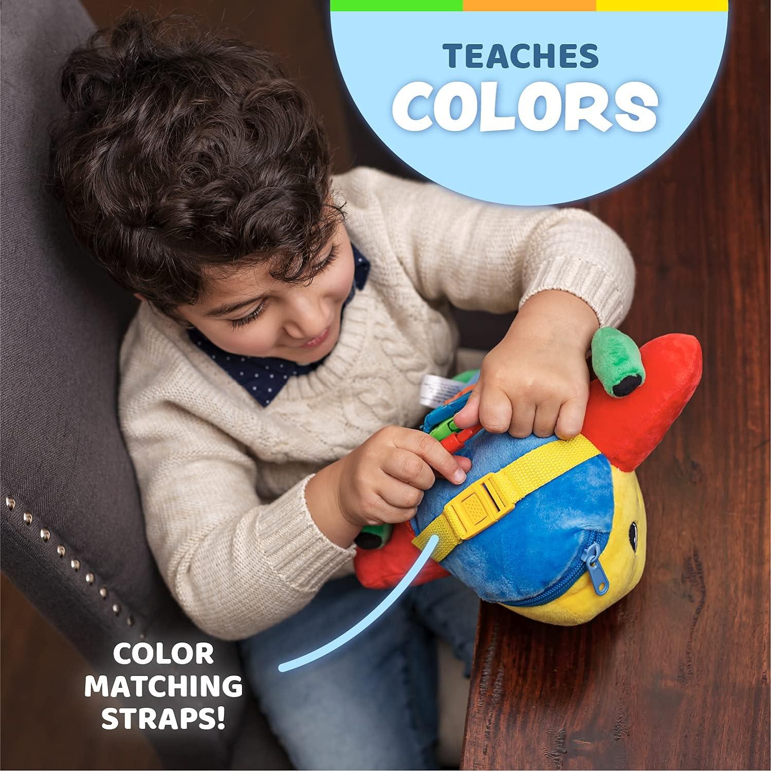 Juguete Sensorial de Avión Buckle Toy para Niños 1-3 Años