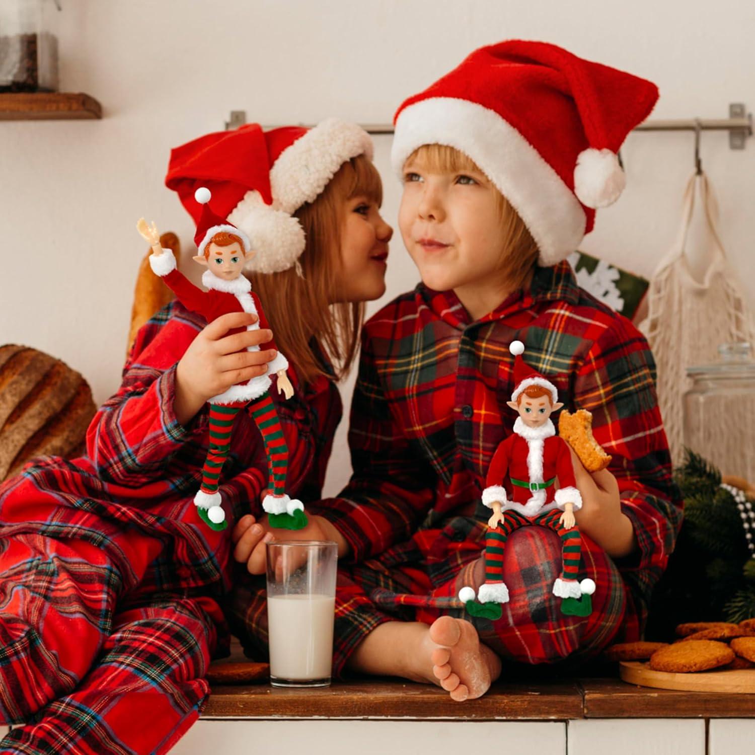 Muñeco Elfo Navideño Poseable 30.48 cm Elfo Original