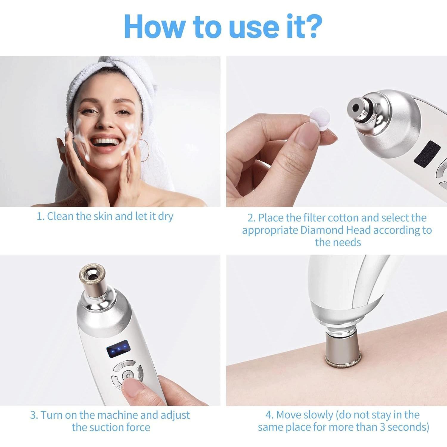 Máquina de Microdermoabrasión Profesional mcwdoit Portátil