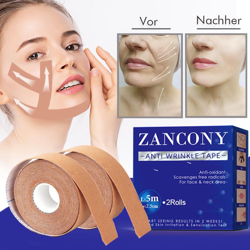 Cinta Antiarrugas Facial Zancony - 2 Rollos de 2.5 cm