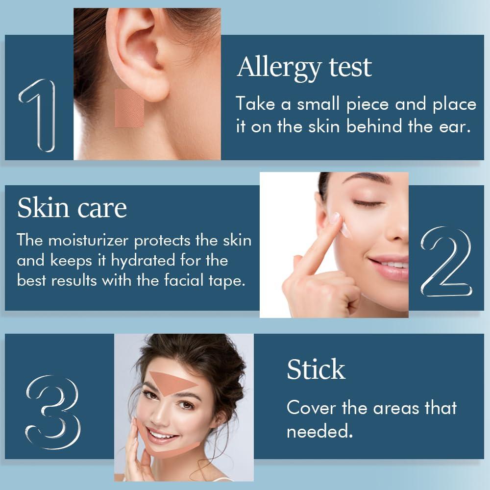 Cinta Antiarrugas Facial Zancony - 2 Rollos de 2.5 cm