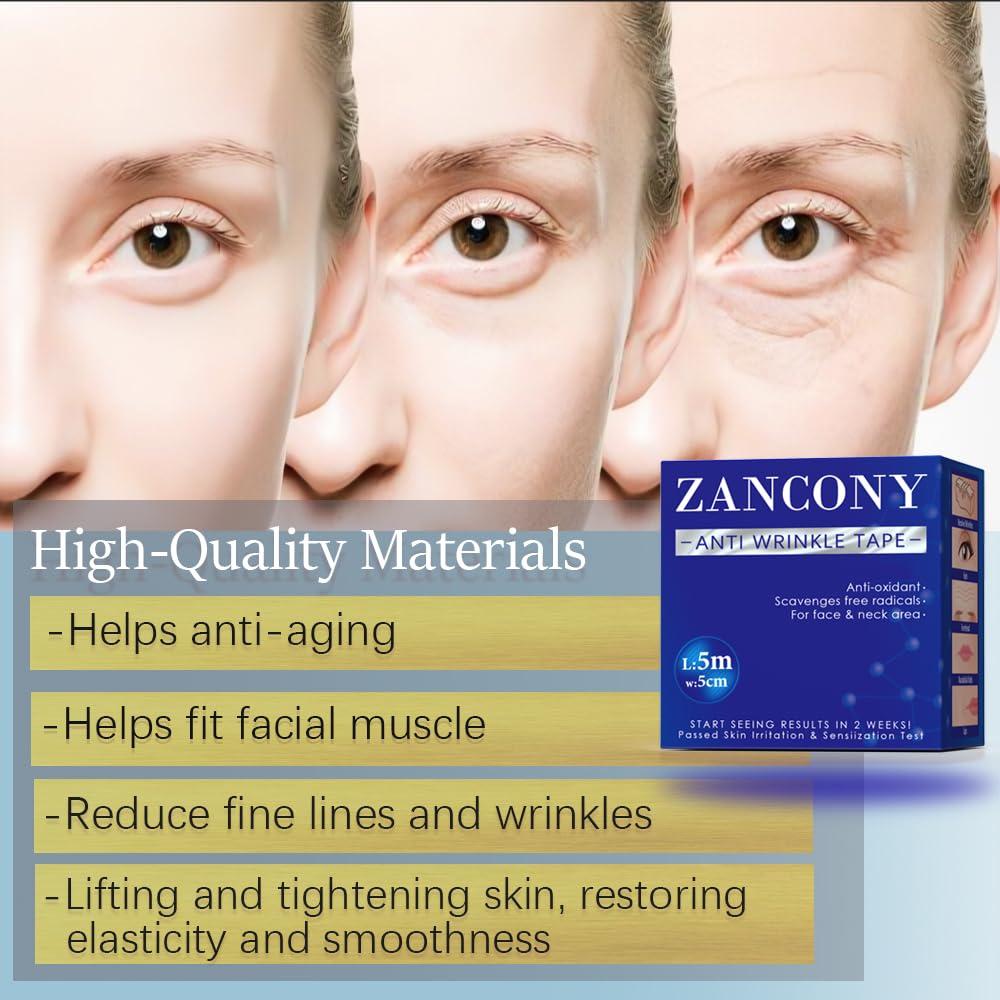 Cinta Antiarrugas Facial Zancony - 2 Rollos de 2.5 cm