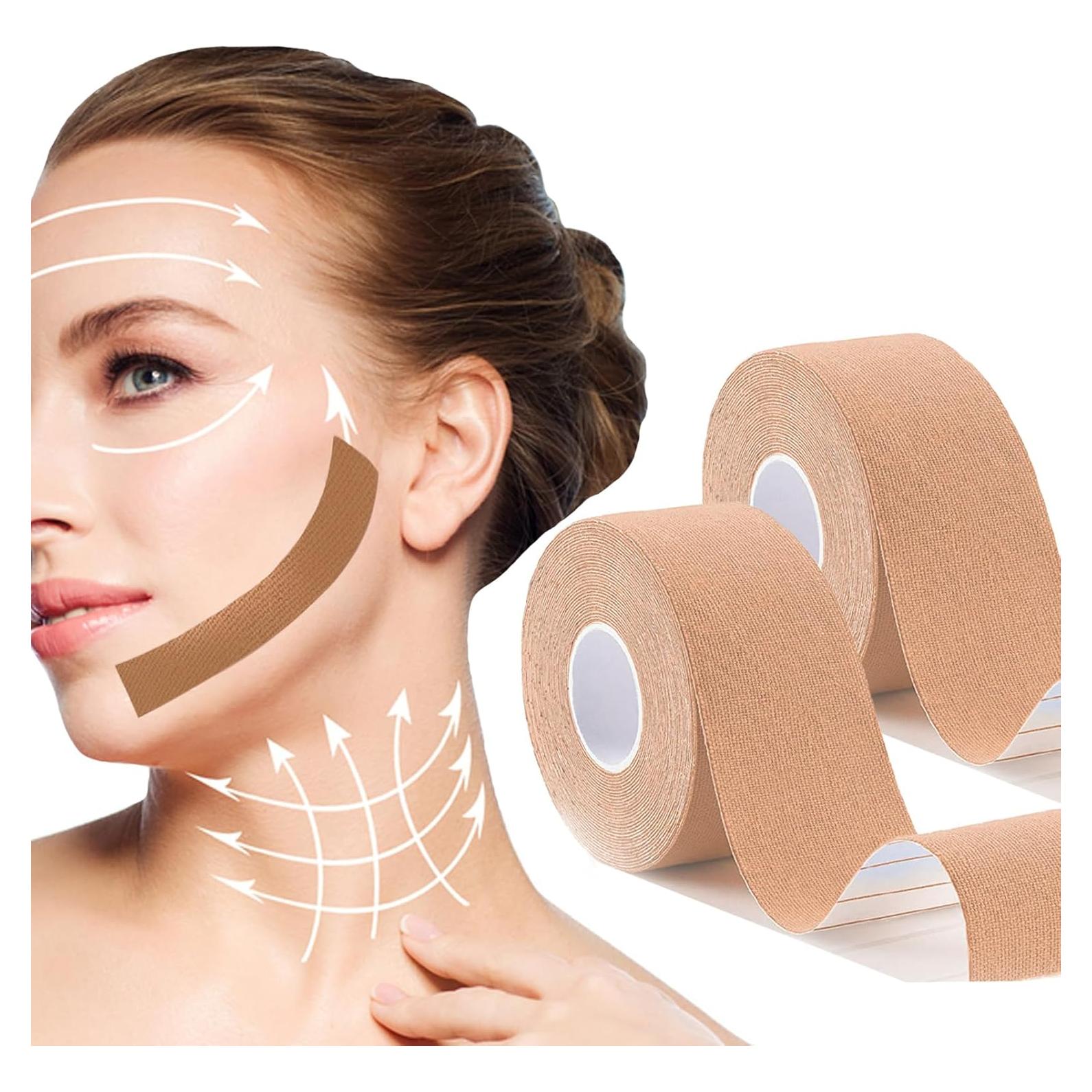Cinta de Elevación Miofascial Facial Snmzlc 2 Rollos 2.5cm x 5m