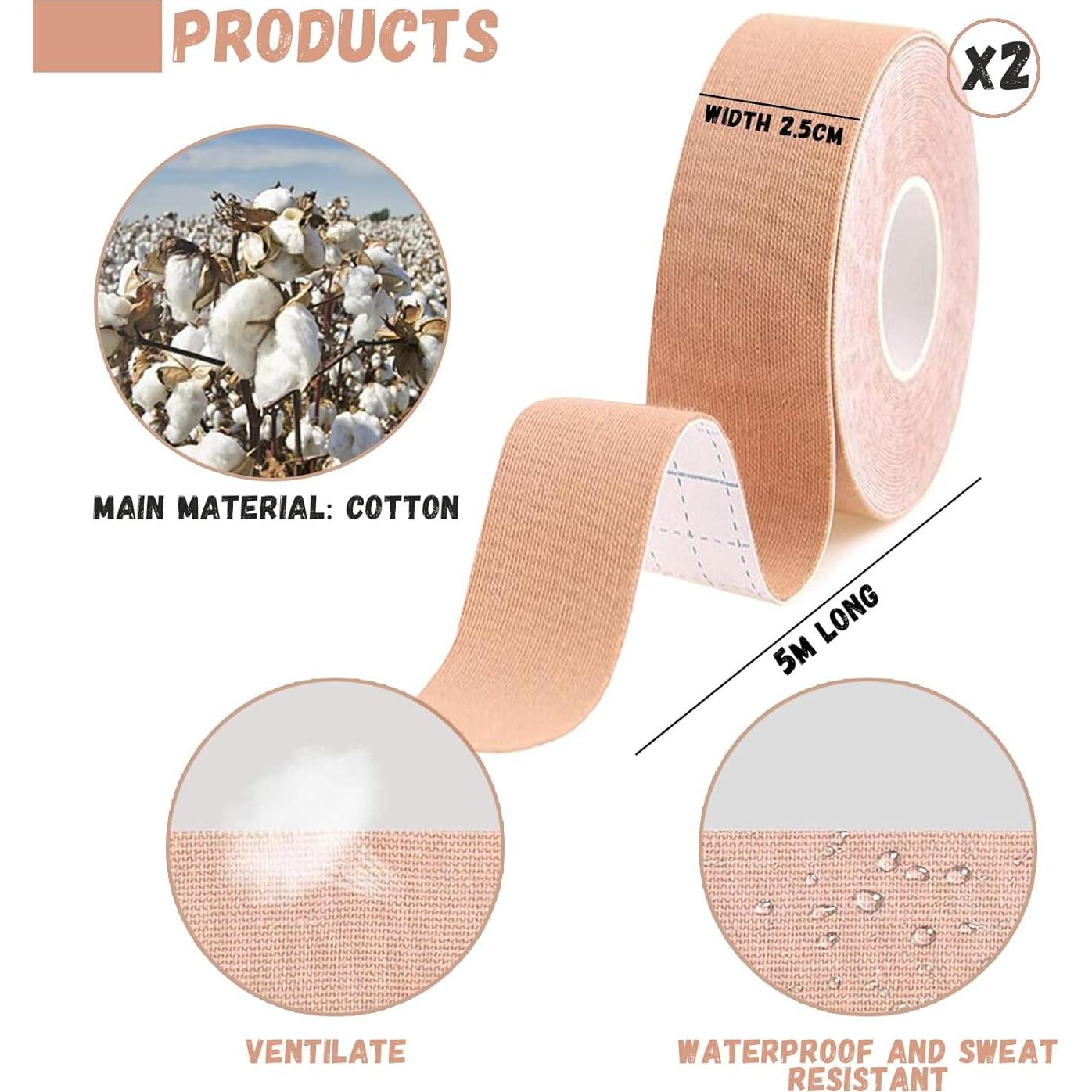 Cinta de Elevación Miofascial Facial Snmzlc 2 Rollos 2.5cm x 5m