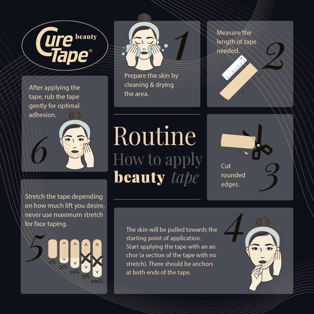 Cinta de Kinesiología CureTape Belleza 5.08 cm x 4.88 m