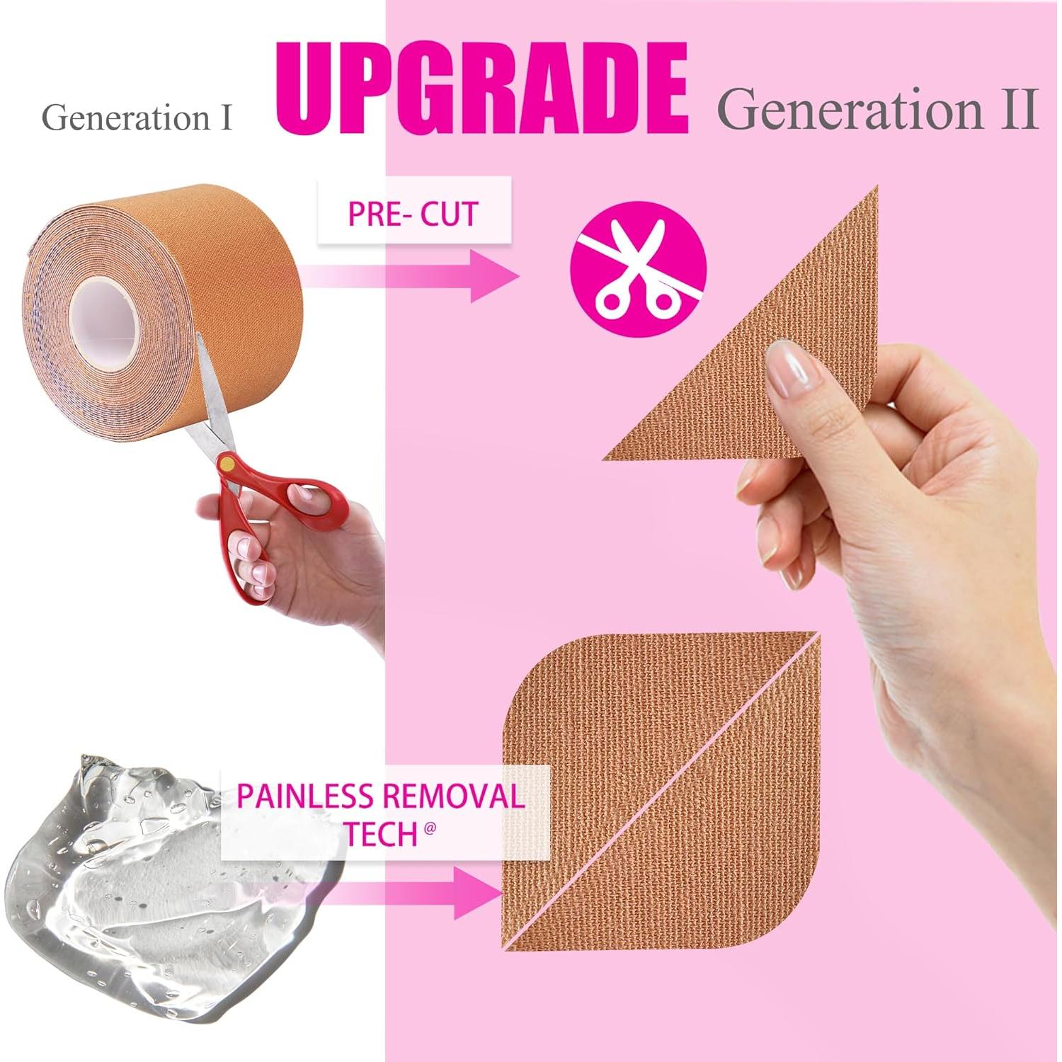 Parches Antiarrugas Akissos 80 PCS Cinta Facial Hipoalergénica