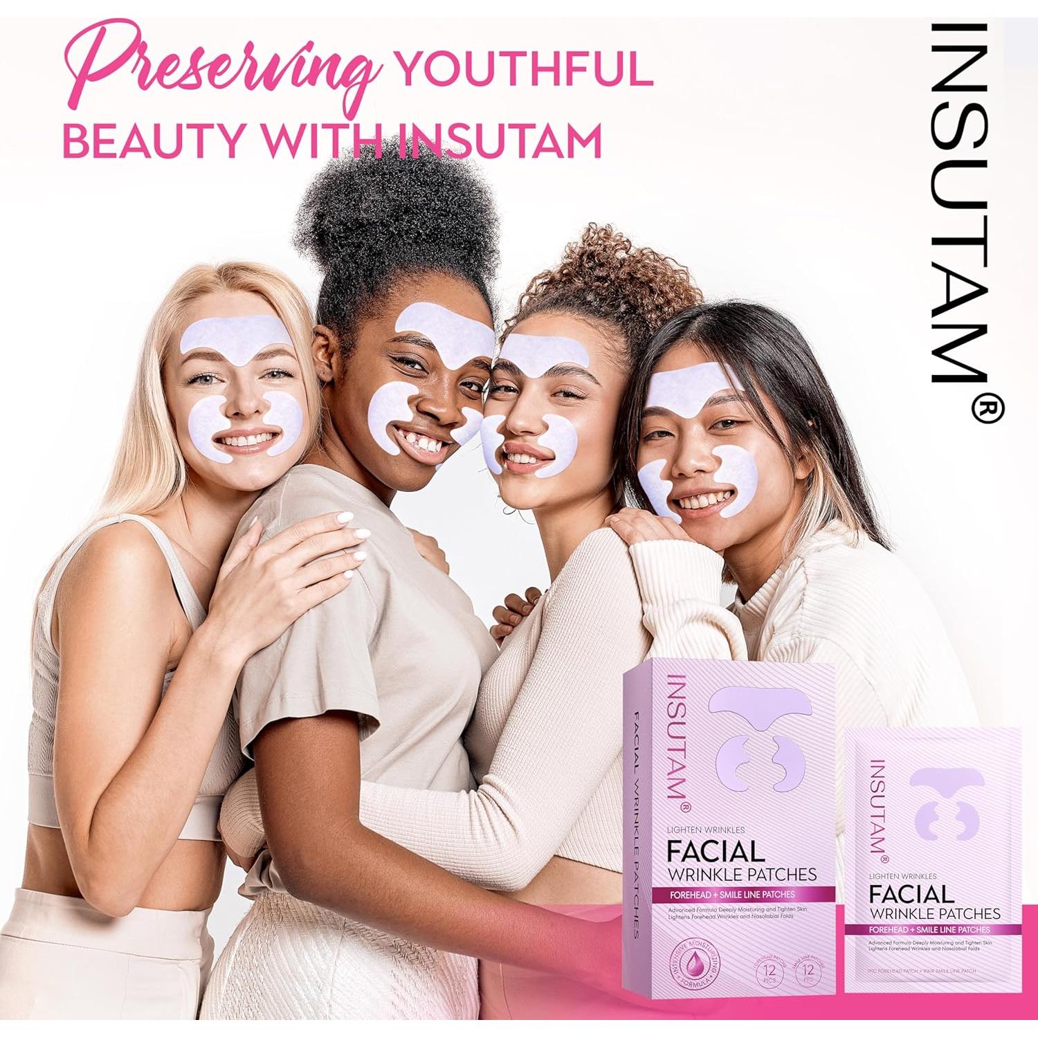 Parche Antiarrugas Nocturno Insutam para Mujeres - 16.5x10.4 cm