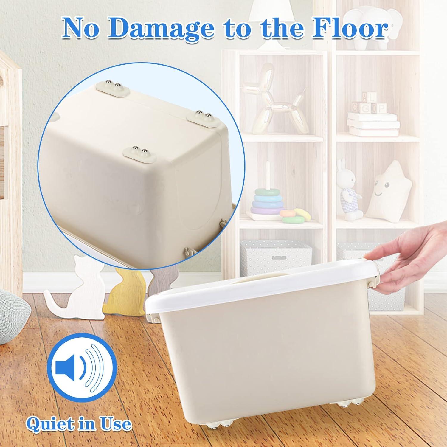 Ruedas Mini Caster NOVWANG 16 Pcs Adhesivas 30 kg 360°