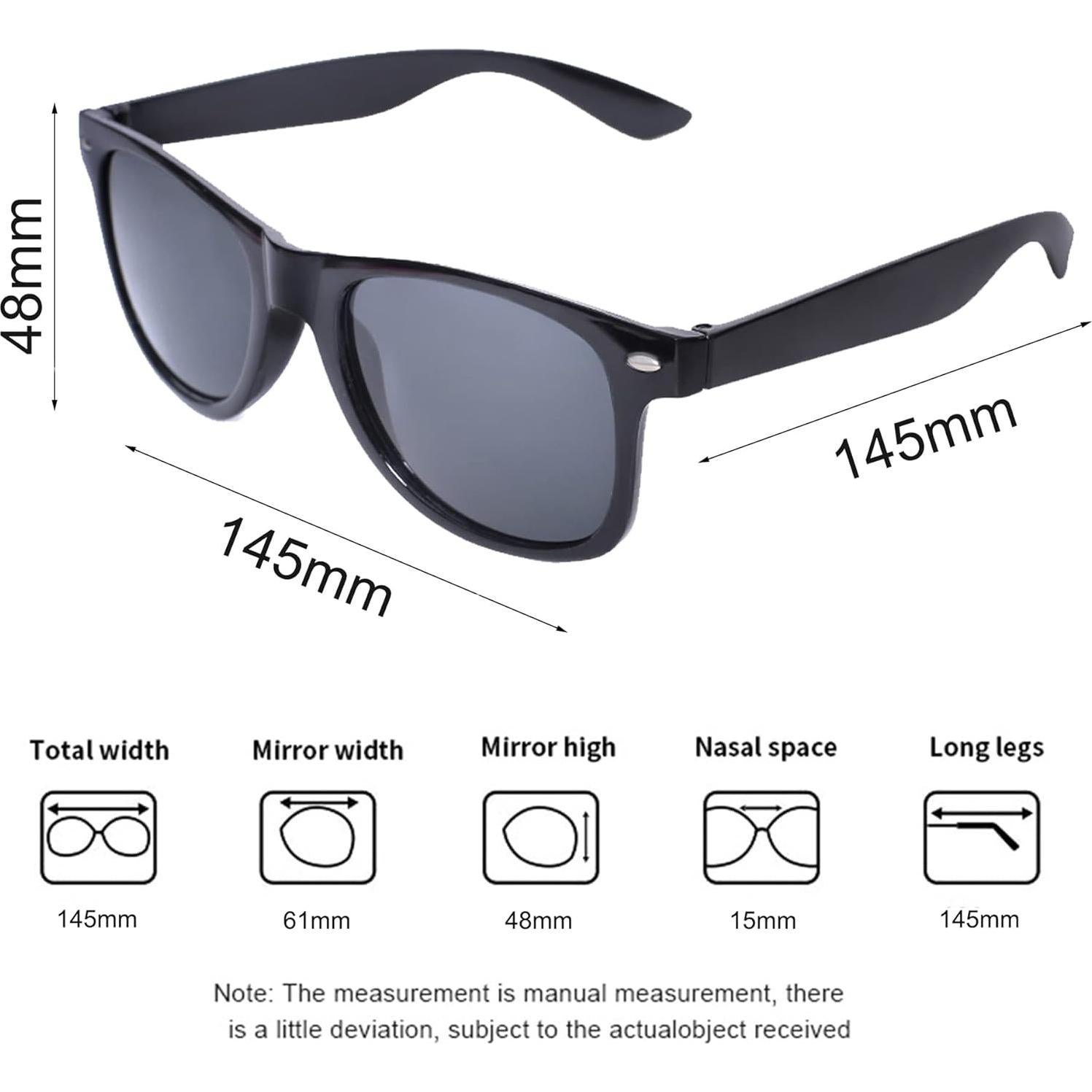 Gafas de sol retro UV400 con efecto corazón - 2 paquetes