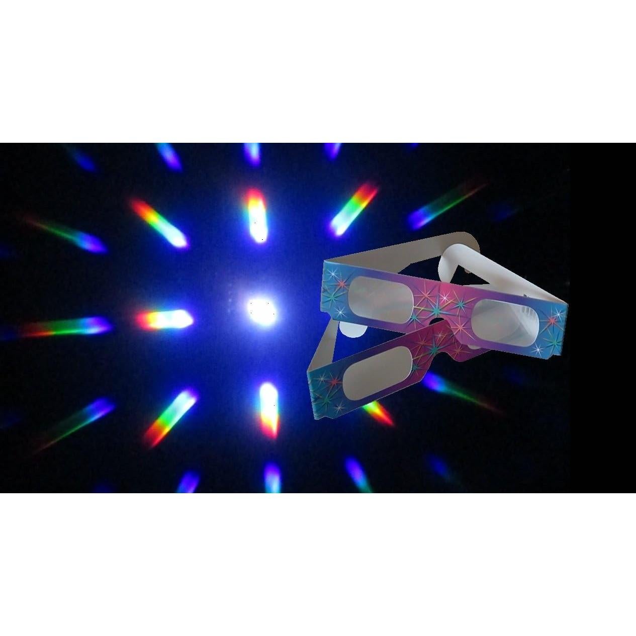 Gafas de Difracción de Fuegos Artificiales Rainbow - 51 Unidades
