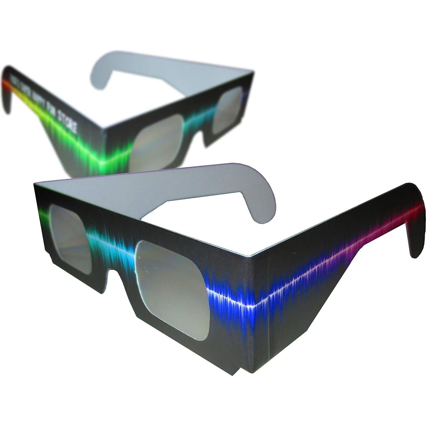 Gafas de Difracción de Fuegos Artificiales Super Feliz - 50 Unidades