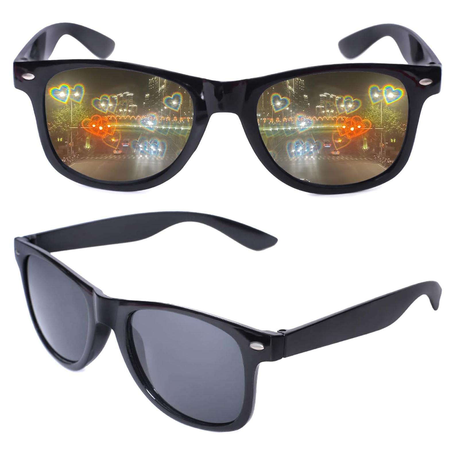 Gafas de Difracción Efecto Corazón para Fiesta - Regalo Amor
