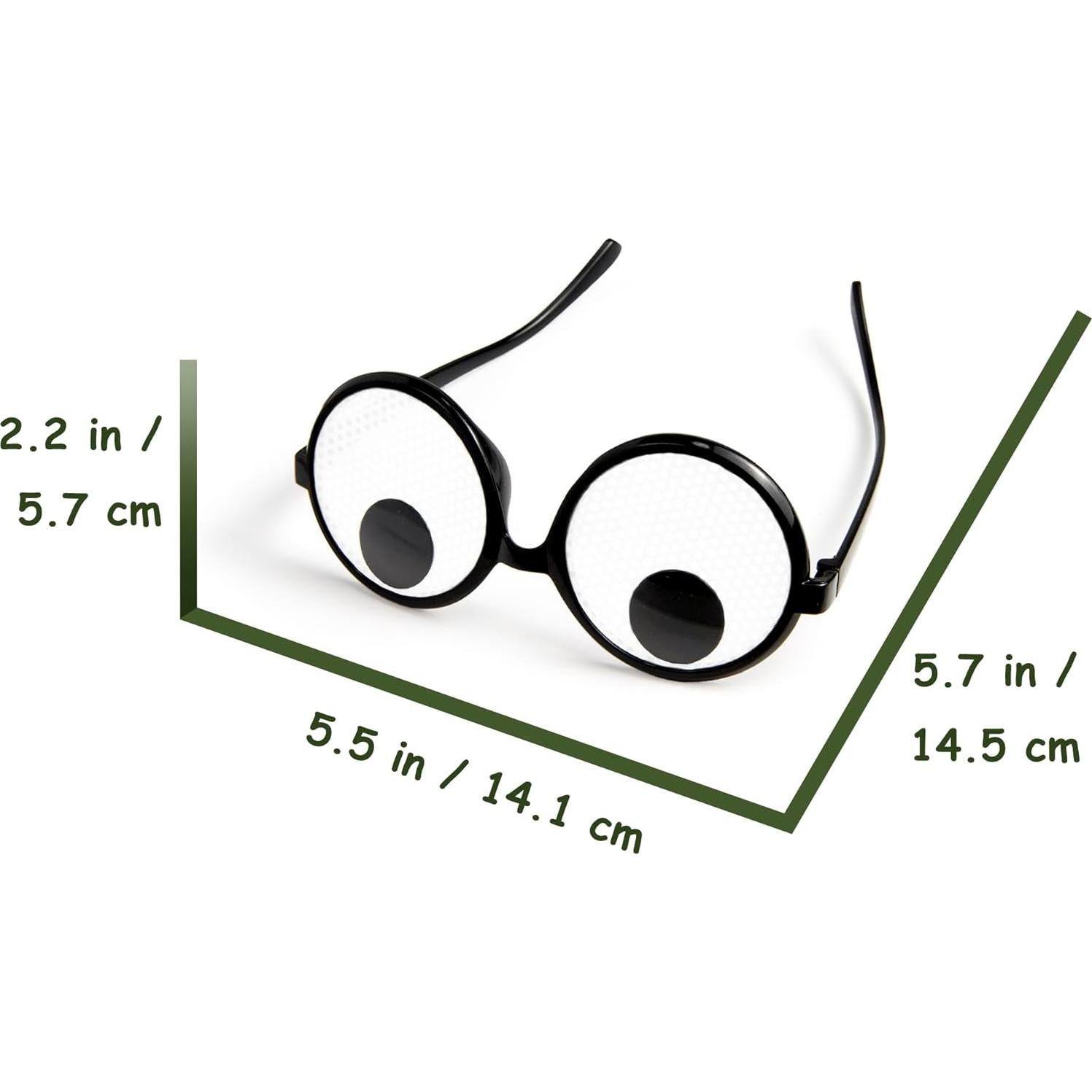 Gafas Divertidas Ojos Locos 3 Pcs - Accesorios de Disfraz