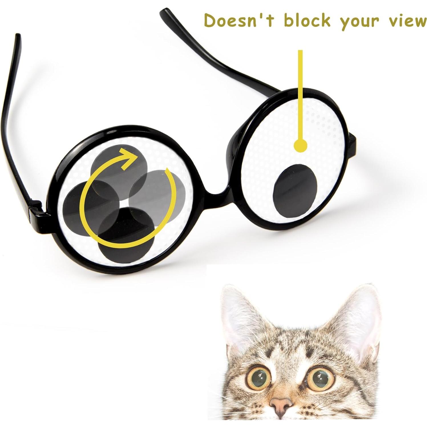 Gafas Divertidas Ojos Locos 3 Pcs - Accesorios de Disfraz