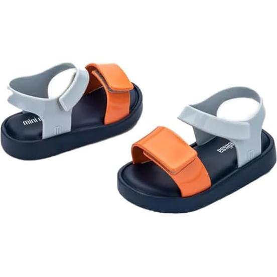 Sandalias Mini Melissa Jump para Bebés 20cm Azul/Naranja