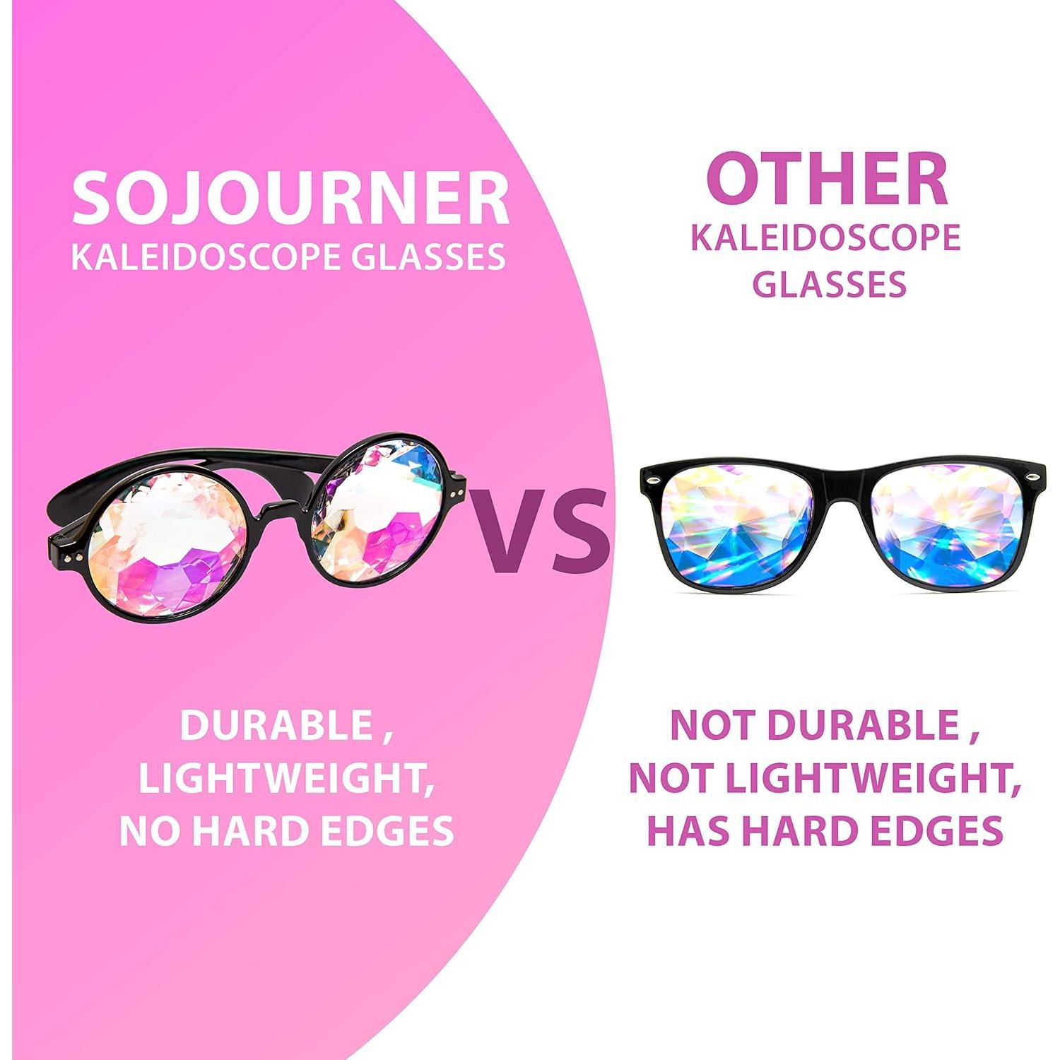 Gafas Kaleidoscópicas SoJourner Bags - 3 Pack Psicodélicas