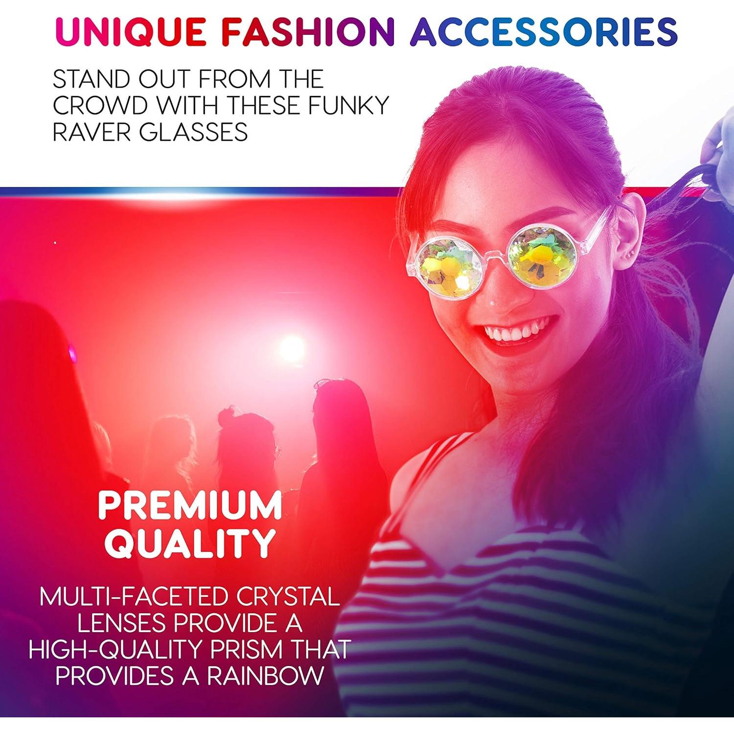 Gafas Kaleidoscópicas SoJourner Bags - 3 Pack Psicodélicas