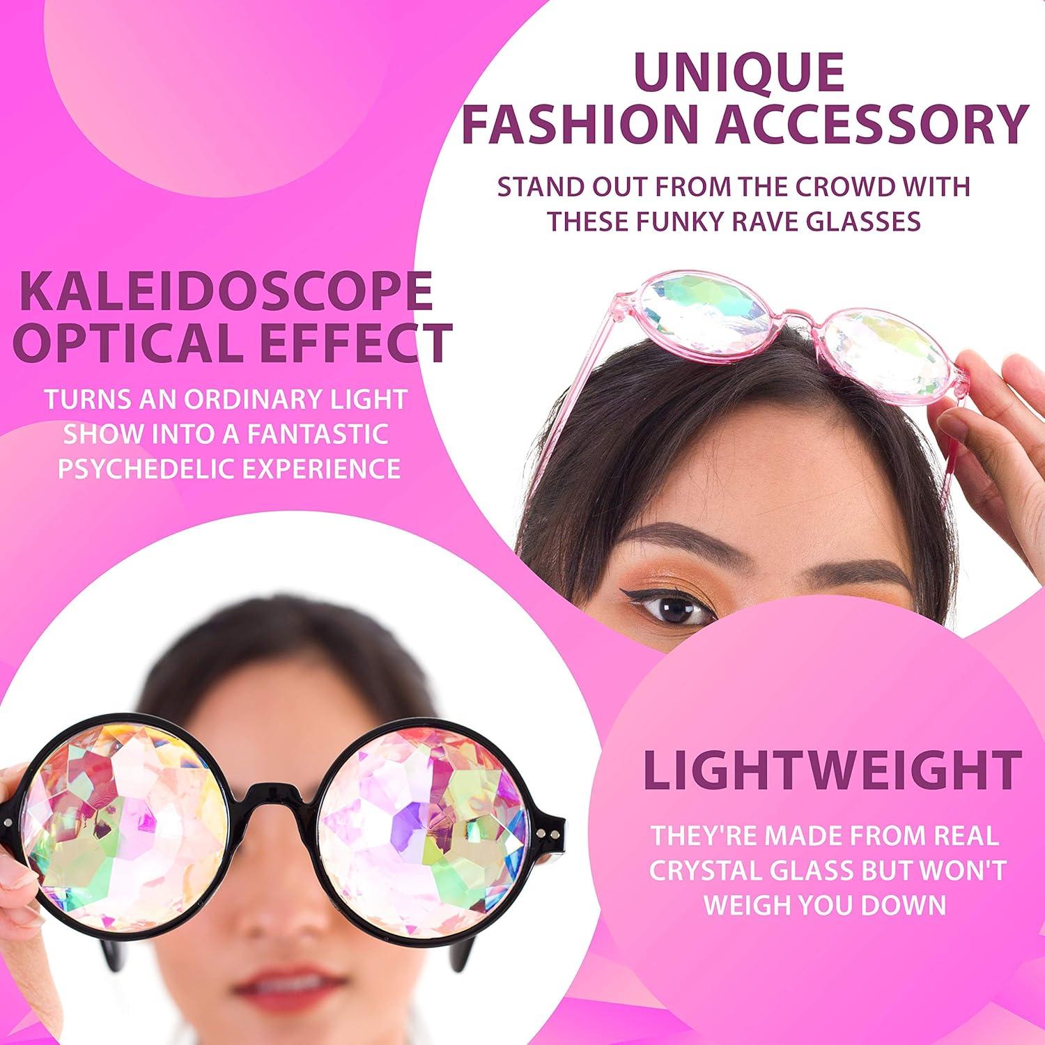 Gafas Kaleidoscópicas SoJourner Bags - 3 Pack Psicodélicas